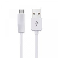 шнур usb - microusb hoco x1 черный 1м (2,4а), силикон  фото