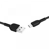 кабель usb 2a hoco x20 черный (microusb) 2м  фото