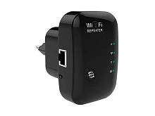 усилитель wifi lp-link wr03 репитер черный 220v 300 мбит/с 802.11b  фото
