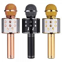 микрофон орбита ws-858 беспроводной (bluetooth, динамики, usb)/40  фото